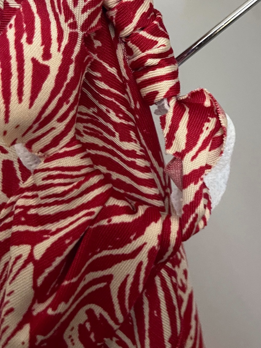 Lapis Stretch Red & White Stretch Bodycon Maxi Skirt Boho Festival Summer Fairy - Picture 5 of 5